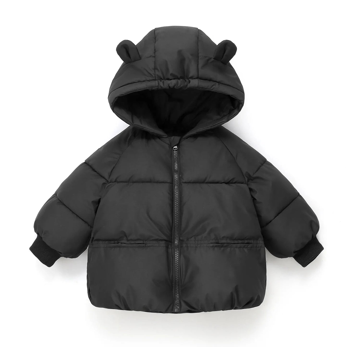 Hooded Bear Long Puffer Coat - JAC
