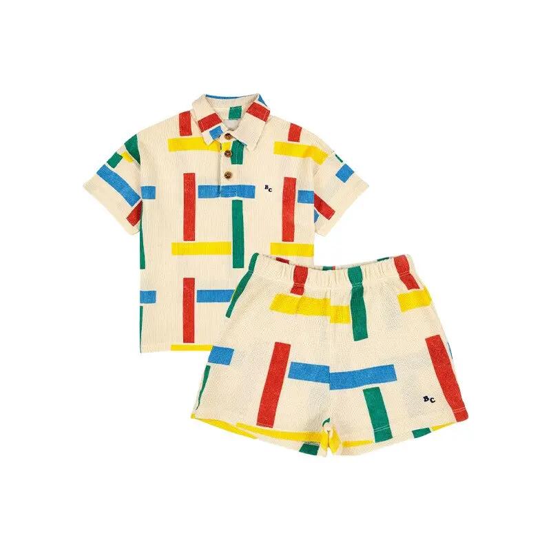 Block Colour Polo Top & Shorts Two Piece Set - JAC