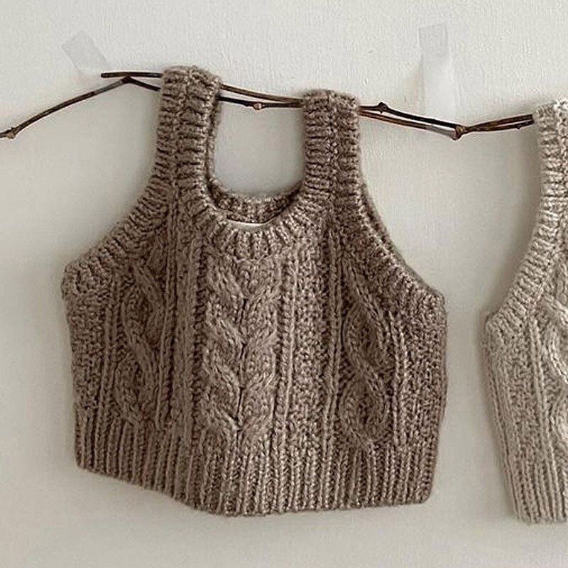 Cable Knit Sweater Vest - JAC