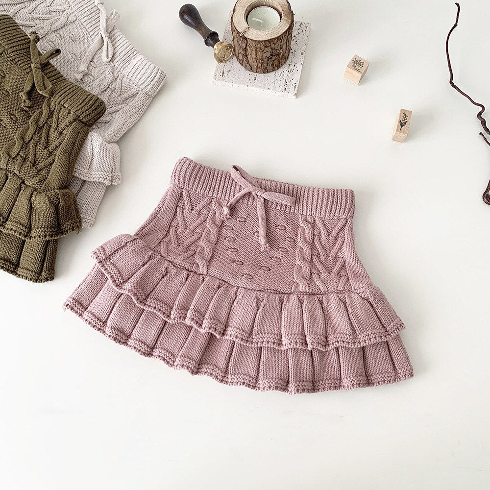 Knit Ruffle Tier Skirt Bloomers