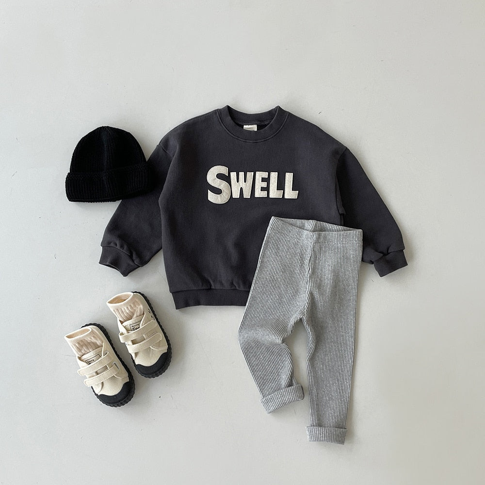 SWELL Grey Sweatshirt & Joggers Set