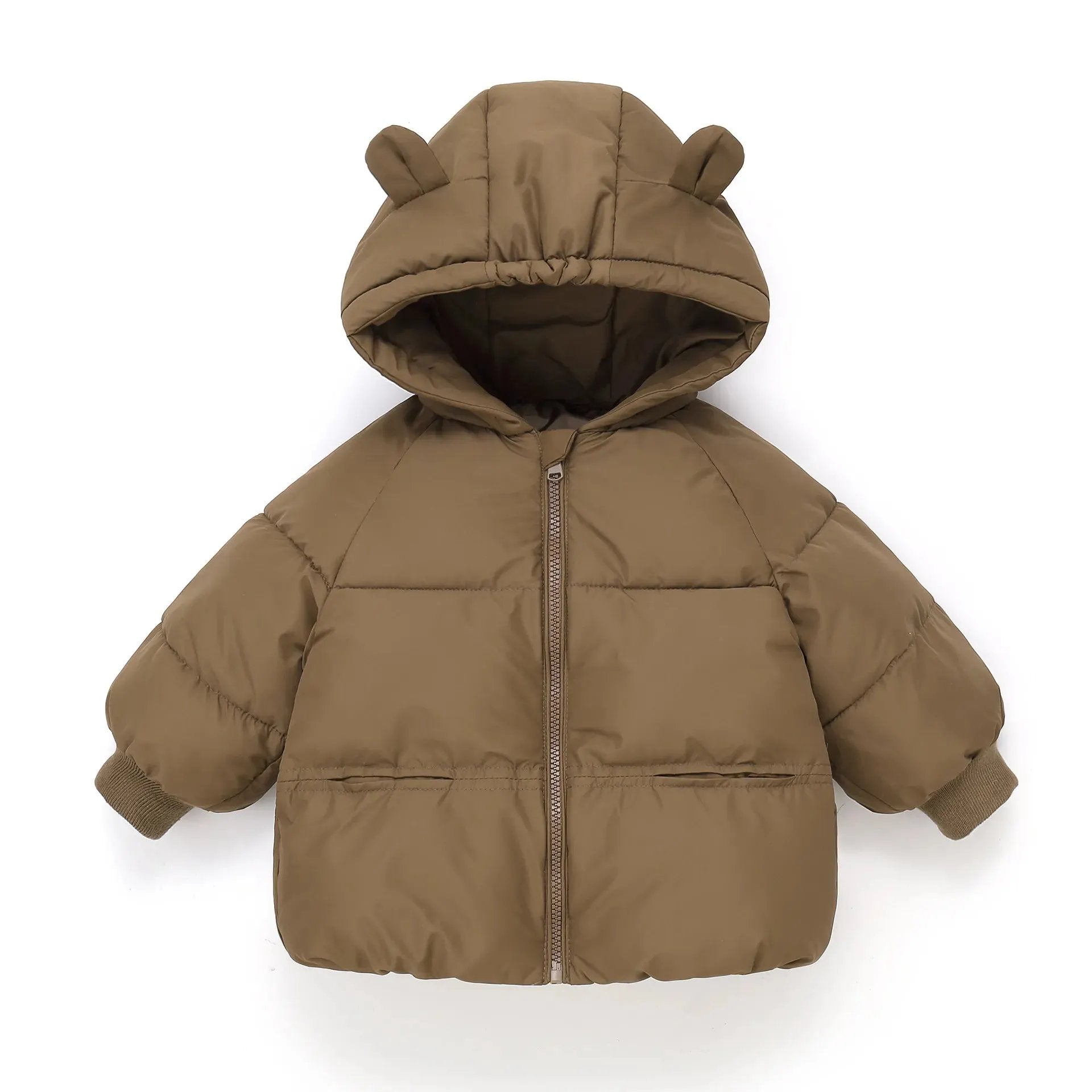 Hooded Bear Long Puffer Coat - JAC