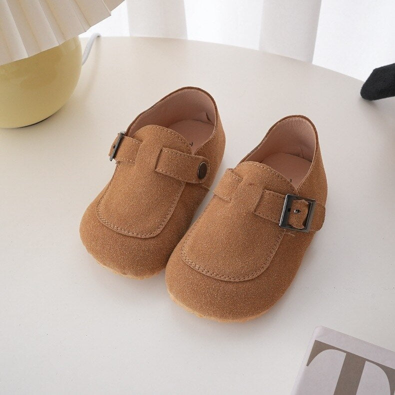 Boys Suede Buckle Loafers - JAC
