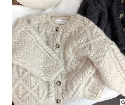 Thick Cable Knit Cardigan - JAC