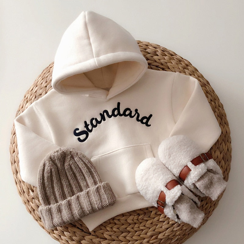 Letter Embroidery Hooded Jumper Sweatshirts - JAC