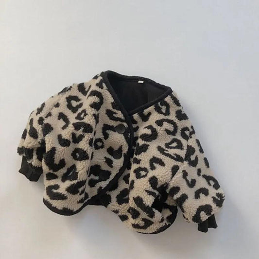 Leopard Print Fleece Jacket - JAC