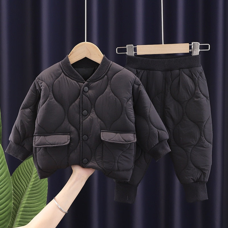 Quilted Jacket & Joggers Set