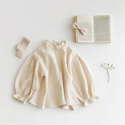 Linen Blouse With Frills - JAC