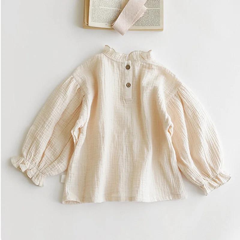 Linen Blouse With Frills