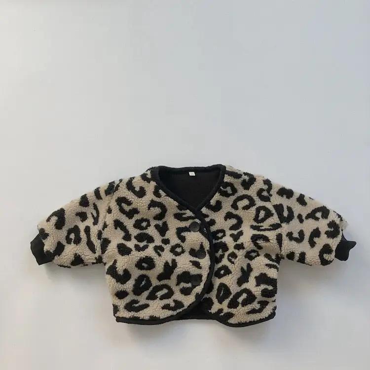 Leopard Print Fleece Jacket