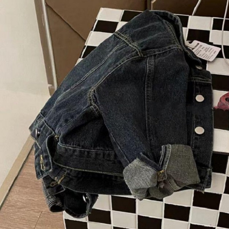 Denim Jacket & Jeans Matching Two Piece Set