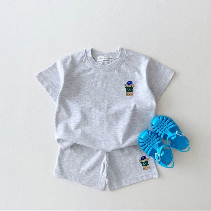 Unisex Kids T-shirt & Shorts Co-ord Matching Two Piece Set