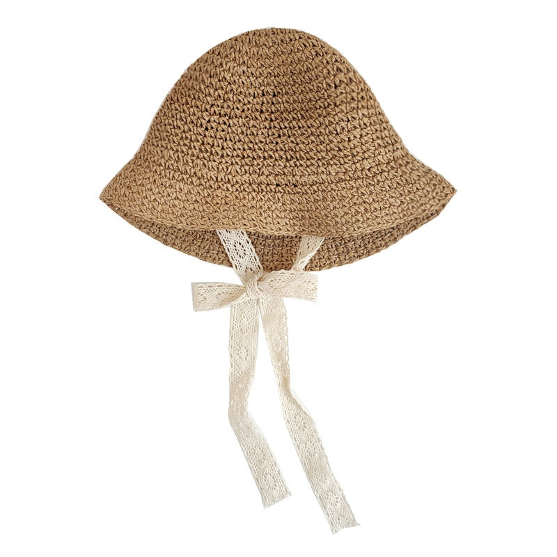 Summer Straw Bow Hat