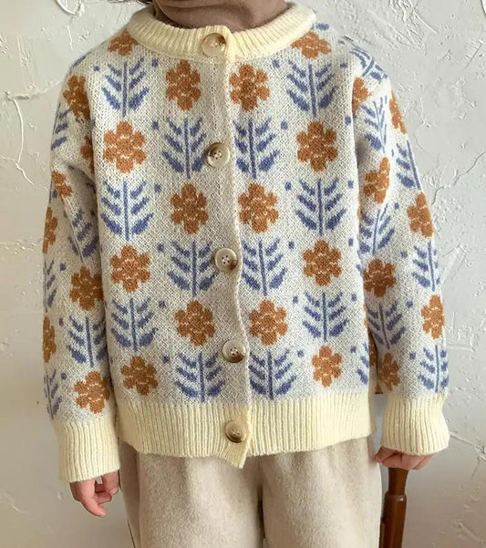 Floral Knitted Cardigan - JAC