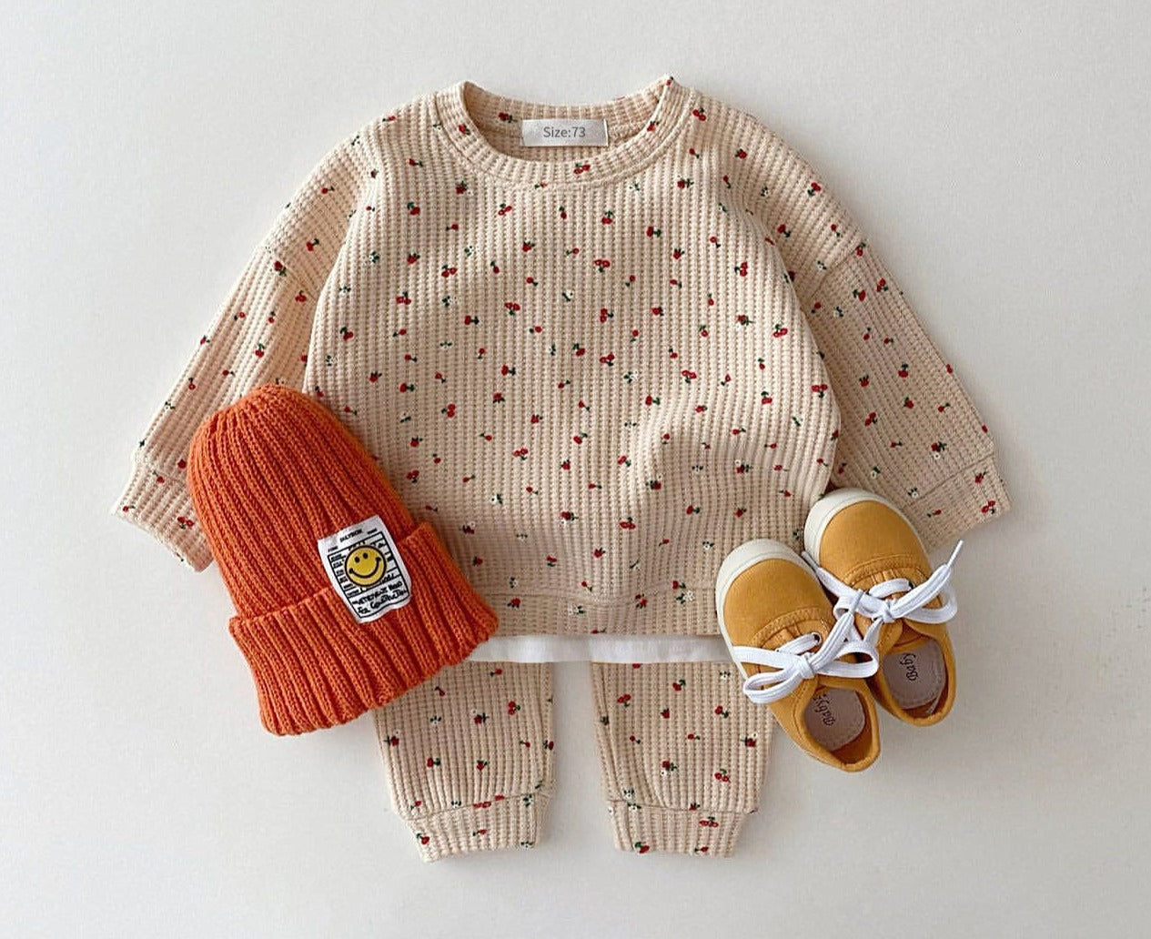 Fruit Print Sweater & Joggers Set