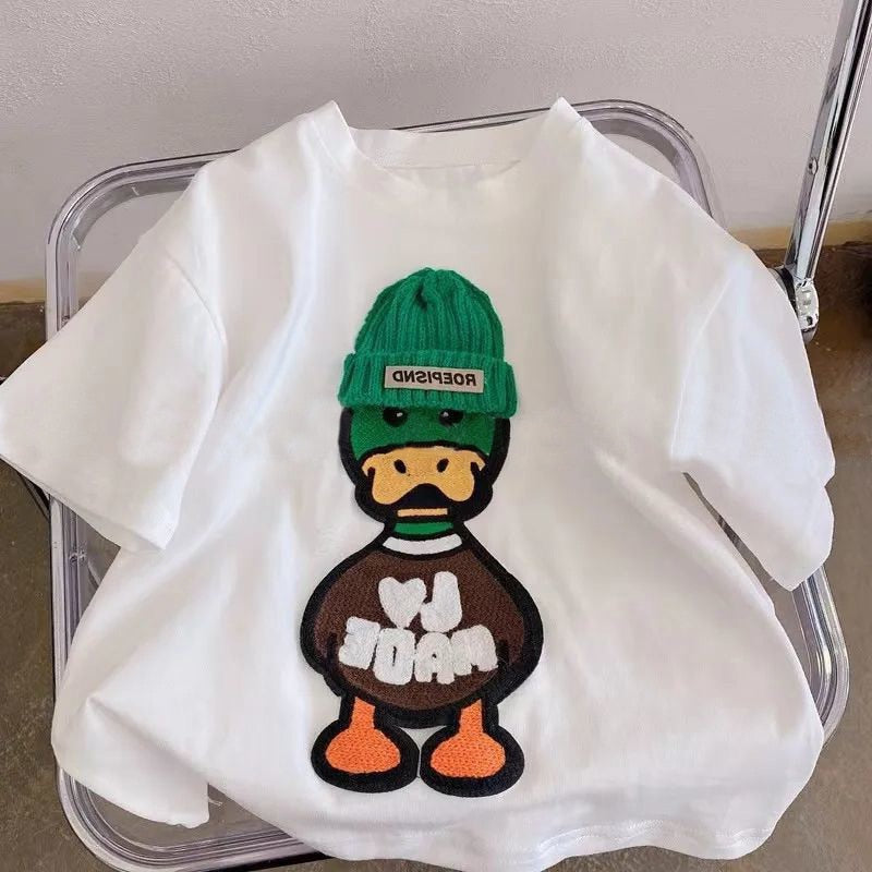 Boys Cartoon Duck Oversized T-Shirt - JAC