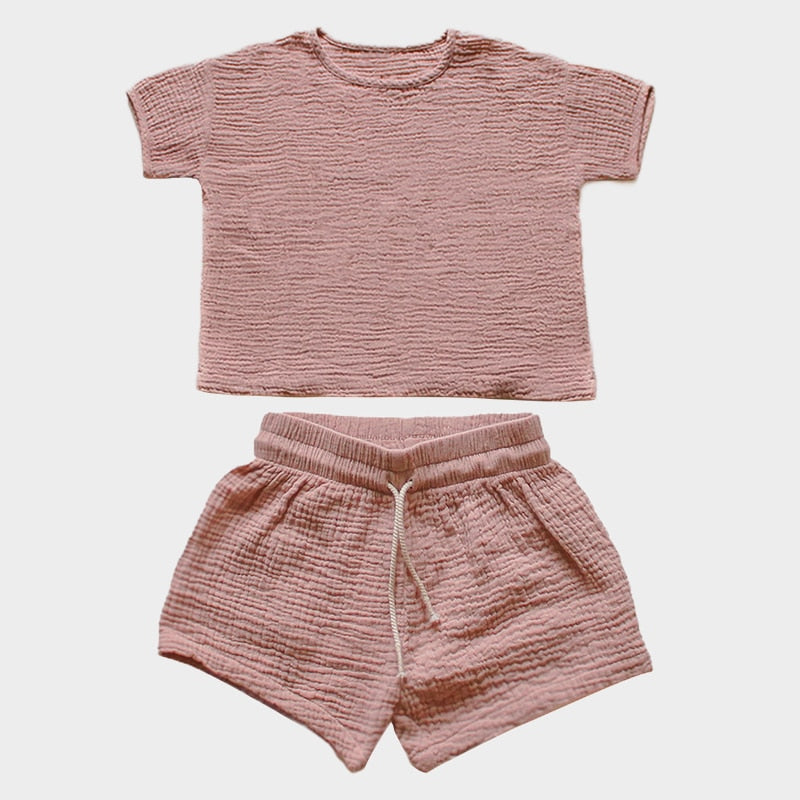 Kids Unisex Baggy T-Shirt & Shorts Co-ord Two Piece Set