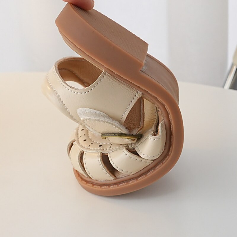 Girls Genuine Leather Vintage Sandals