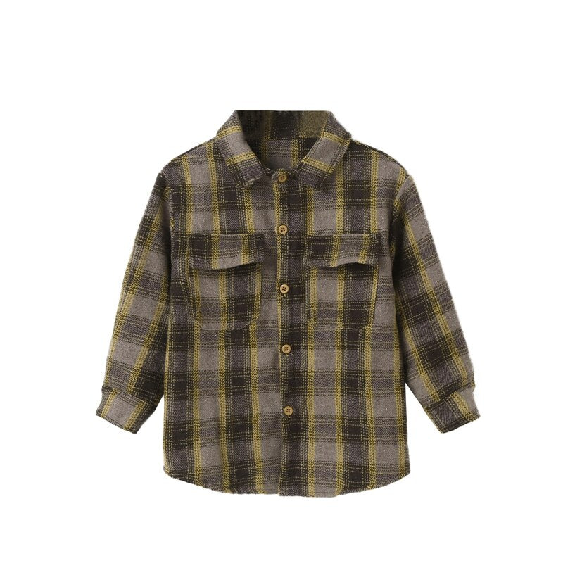 Unisex Checked Flannel Shirt