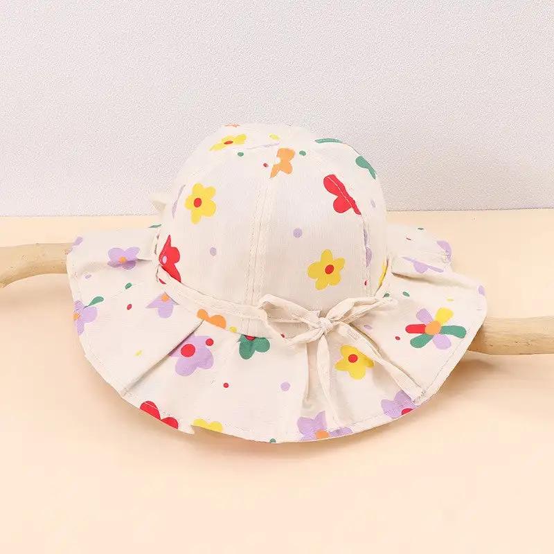 Printed Frilly Bucket Hats