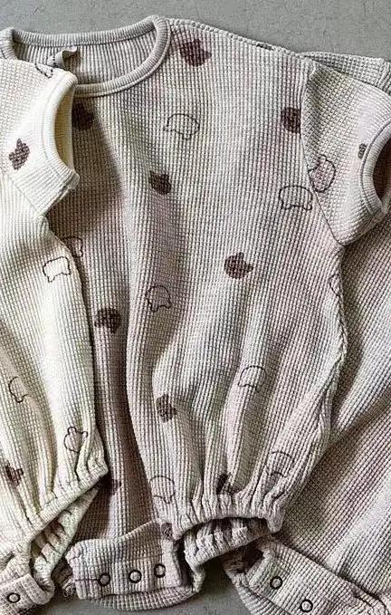 Baby Short Sleeve Cotton Waffle Bodysuit