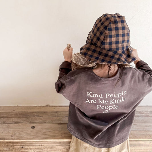 Be Kind Kids Oversized Cotton Long Sleeve Top