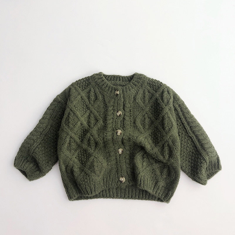 Thick Cable Knit Cardigan - JAC